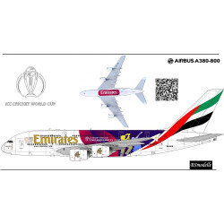 BSmodelle 144293_9 - 1/144 Airbus A-380 Emirates ICC Cricket world cup 2019