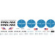 BSmodelle 125510 - 1/125 Boeing 747-100 Pan Am decal for aircraft model scale