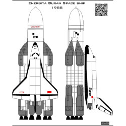 BSmodelle 250521 - 1/250 Energiya Buran spacecraft decal for aircraft model kit