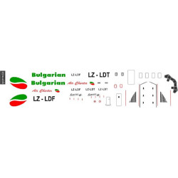 BSmodelle 144477_1 - 1/144 McDonnel Douglas MD82 Bulgarian Air Charter decal kit