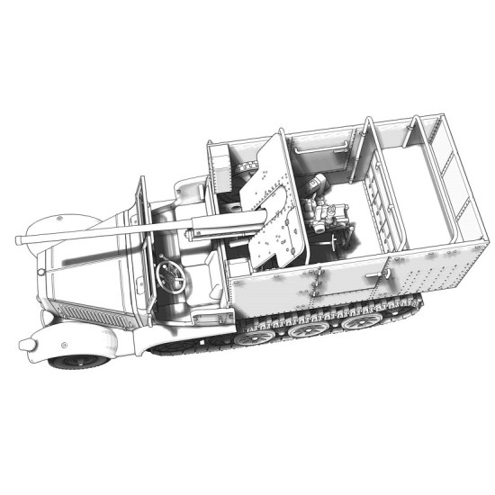 ACE 72574 - 1/72 - Diana 7,62cm FK.36 (R) auf mZgkw 5t.1 scale plastic model