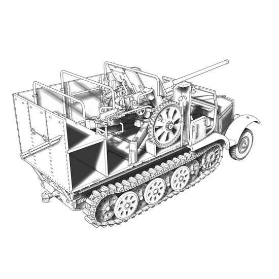 ACE 72574 - 1/72 - Diana 7,62cm FK.36 (R) auf mZgkw 5t.1 scale plastic model