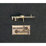 Mini World A72 81 - 1/72 Type 89(Te-4) Japanese Machine Gun (Japan) new model