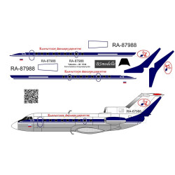 BSmodelle 144534 - 1/144 Yakovlev Yak-40 Kamchatka air-enterprise decal scale