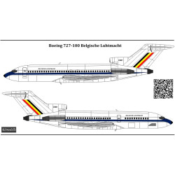 BSmodelle 144031_1 - 1/144 Boeing 727-100 Belgian AF decal for aircraft scale