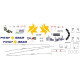BSmodelle 144555 - 1/144 Airbus A320 ISRAIR decal for aircraft model scale kit