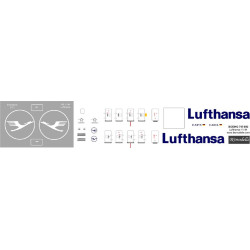 BSmodelle 144556 - 1/144 Boeing 747-800 Lufthansa decal for aircraft model scale