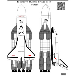 BSmodelle 288521 - 1/288 Energiya Buran spacecraft decal for aircraft model kit