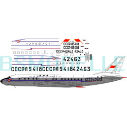 BSmodelle 100005 - 1/100 Tupolev Tu-104A Aeroflot decal for aircraft model scale