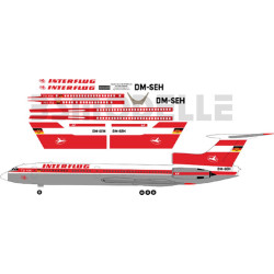 BSmodelle 100010 - 1/100 Tupolev Tu-154 Interflug decal for aircraft model scale