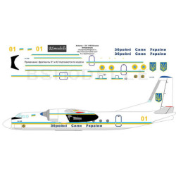 BSmodelle 100015 - 1/100 Antonov An-24 Ukraine Armed Forces decal for aircraft