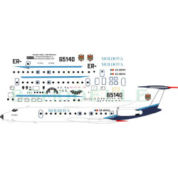 BSmodelle 100017 - 1/100 Tupolev Tu-134 Moldova decal for aircraft model scale