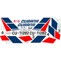 BSmodelle 100047 - 1/100 Ilyushin Il-62 decal for aircraft model scale