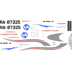 BSmodelle 100050 - 1/100 Yakovlev Yak-40 Vladivostok Avia decal for aircraft kit