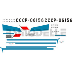 BSmodelle 100053 - 1/100 Ilyushin Il-62 Aeroflot USSR 06156 decal for aircraft