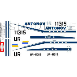 BSmodelle 100061 - 1/100 Antonov An-12 Home colours 90-th decal for aircraft kit