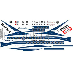 BSmodelle 100066 - 1/100 Sud SE210 Caravelle Air France decal for aircraft model