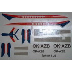 BSmodelle 100067 - 1/100 Let L-410 OK-AZB decal for aircraft plastic model scale