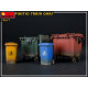 Miniart 35617 - 1/35 Plastic Trash Cans scale model Buildings and Accessories