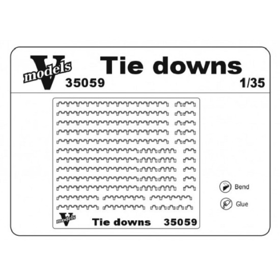 Vmodels 35059 - 1/35 - Tie downs. Staples for modern technology scale model