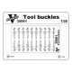 Vmodels 35061 - 1/35 Tool buckles. Fastening straps for modern technology model