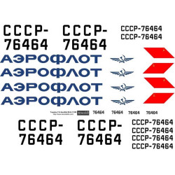 BSmodelle 100428 - 1/100 Tupolev Tu-114 AEROFLOT 80th decal for aircraft model