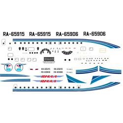 BSmodelle 100453 - 1/100 Tupolev Tu-134 Yamal decal for aircraft model scale kit