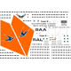 BSmodelle 100530 - 1/100 Boeing 747 South African Airways decal for aircraft kit