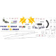 BSmodelle 100555 - 1/100 Airbus A320 ISRAIR decal for aircraft model scale kit