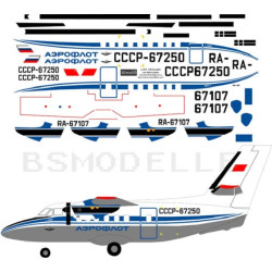 BSmodelle 48007 - 1/48 Let L-410 Aeroflot 80-th decal for aircraft model scale