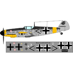 BSmodelle 4800004 - 1/48 Messershmit Bf-109 F2 Luftwaffe decal for aircraft kit