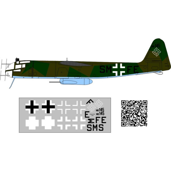 BSmodelle 480370 - 1/48 Arado Ar-234 Luftwaffe decal for aircraft model scale