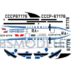 BSmodelle 72014 - 1/72 Let L-410 Aeroflot decal for aircraft model scale kit