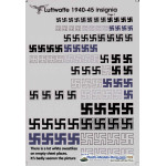 DECAL 1/48 FOR LUFTWAFFE 1939-1945. GERMAN SIGNS WWII DECALS SET 1/48 PRINT SCALE 48-007