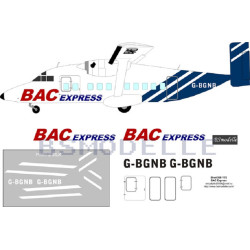 BSmodelle 72036 - 1/72 Short 330 BAC Express decal for aircraft model scale kit