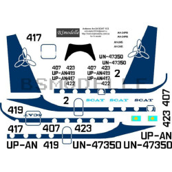 BSmodelle 72055 - 1/72 Antonov An-24 SCAT decal for aircraft model scale kit