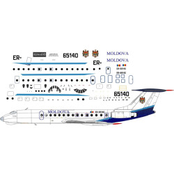 BSmodelle 720279 - 1/72 Tupolev Tu-134 Moldova decal for aircraft model scale