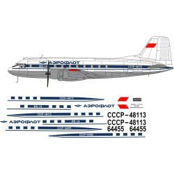 BSmodelle 720303 - 1/72 Ilyushin Il-14 Aeroflot decal for aircraft model scale