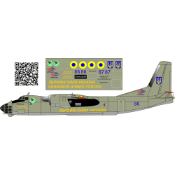 BSmodelle 720344 - 1/72 Antonov An-30 Ukraine AF decal for aircraft model scale