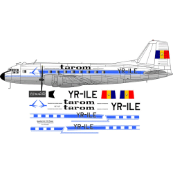 BSmodelle 720368 - 1/72 Ilyushin Il-14 Tarom decal for aircraft scale model kit