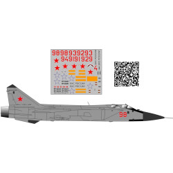 BSmodelle 720384 - 1/72 Mikoyan-Gurevitch Mig-31 with Kinzhal decal for aircraft