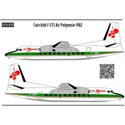 BSmodelle 720488 - 1/72 Fairchild F27 Air Polynesie scale decal for aircraft kit