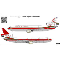 BSmodelle 720516 - 1/72 MC Donnel Douglas DC-10 decal for aircraft plastic model