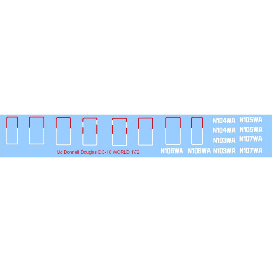 BSmodelle 720516 - 1/72 MC Donnel Douglas DC-10 decal for aircraft plastic model