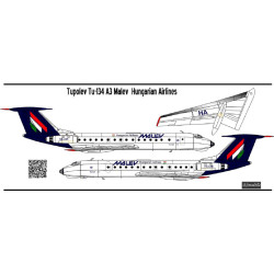 BSmodelle 720480 - 1/72 Tupolev Tu-134 Malev decal for aircraft model scale kit