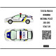 BSmodelle 43433 - 1/43 Toyota Prius Patrol Police decal scale for aircraft model