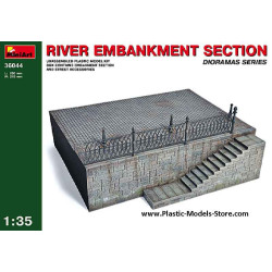 RIVER EMBANKMENT SECTION diorama 1/35 Miniart 36044