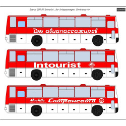 BSmodelle 43437 - 1/43 Ikarus 250 Intourist, Sovtransavto decal for aircraft