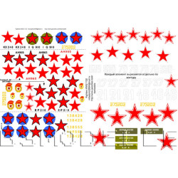 BSmodelle 32005 - 1/32 P-39, P-40, P-47 USSR Air Force decal for aircraft model