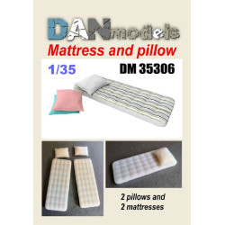 Dan Models 35306 - 1/35 material for dioramas. Mattresses and pillows. Resin 3D